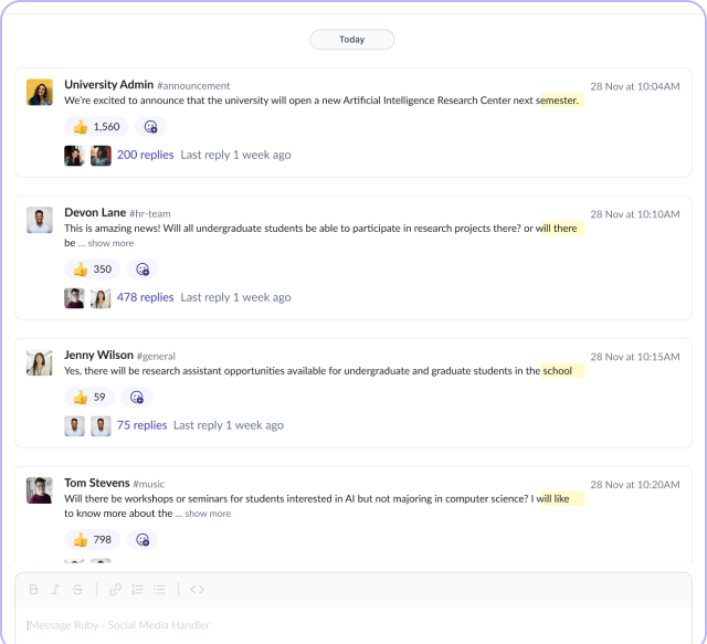Collaboration at Scale interface preview